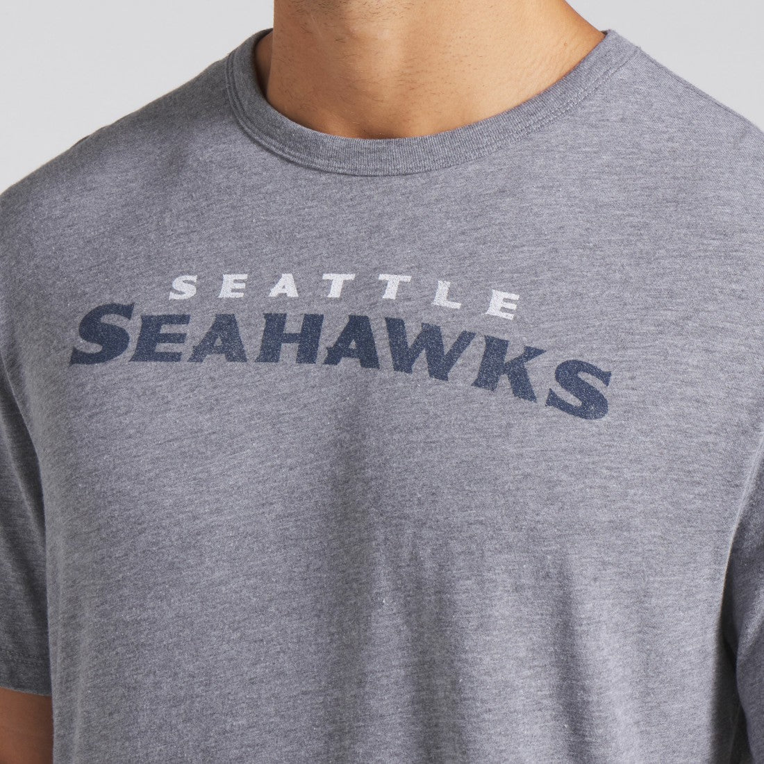 Fanatics Seattle Seahawks Pass Rush Tri-Blend T-Shirt Heather Gray