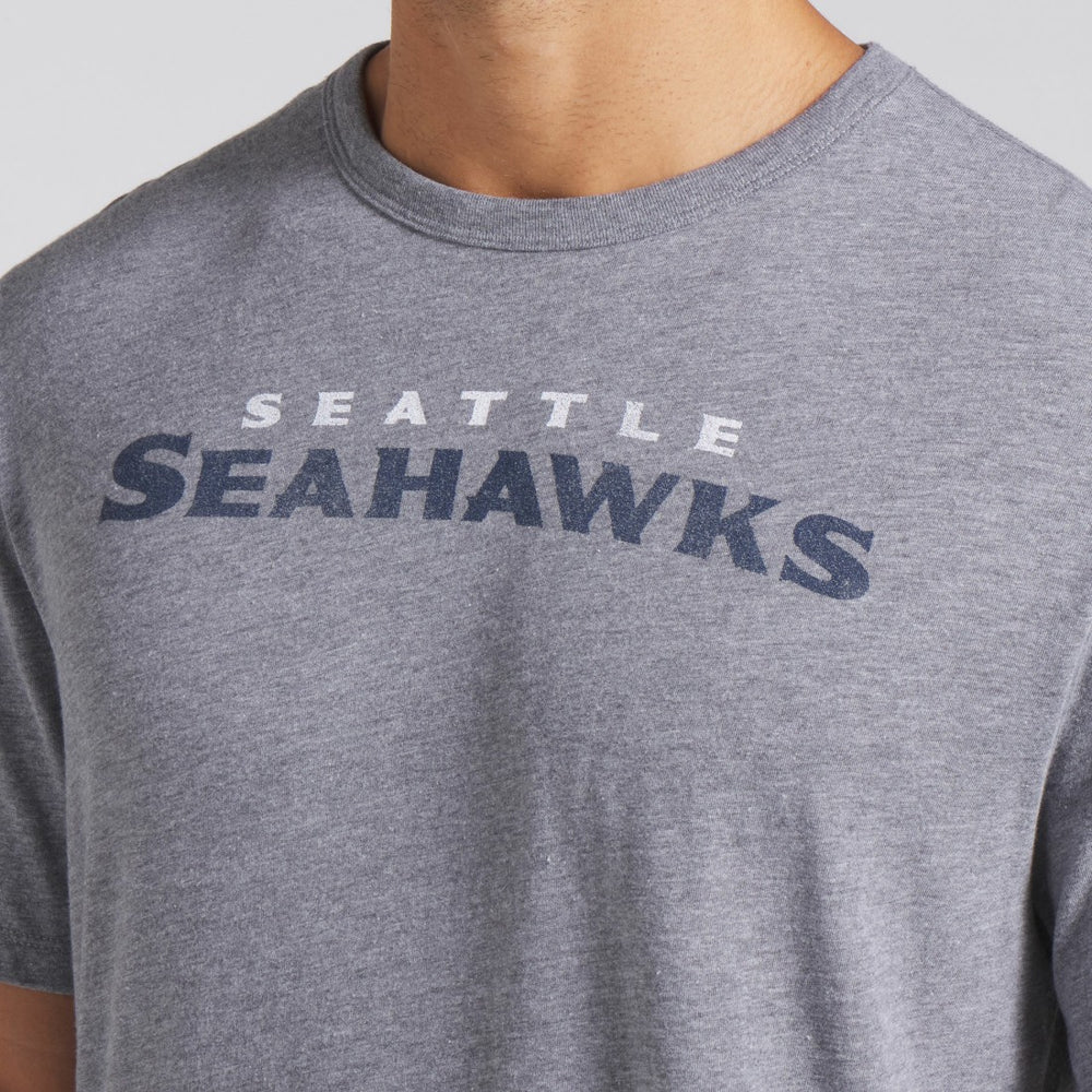 Fanatics Seattle Seahawks Pass Rush Tri-Blend T-Shirt Heather Gray