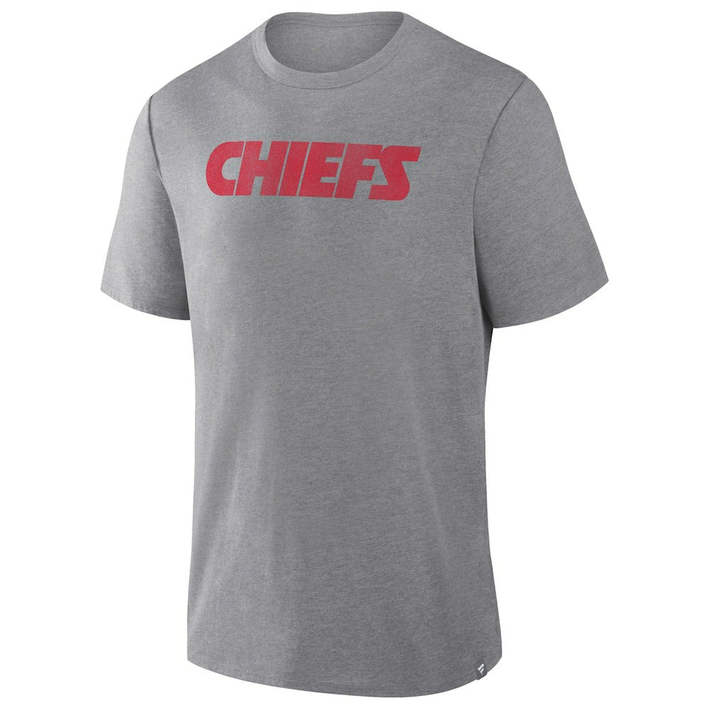 Fanatics Kansas City Chiefs Pass Rush Tri-Blend T-Shirt Heather Gray
