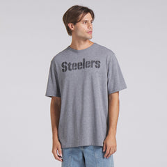 Fanatics Pittsburgh Steelers Pass Rush Tri-Blend T-Shirt Heather Gray
