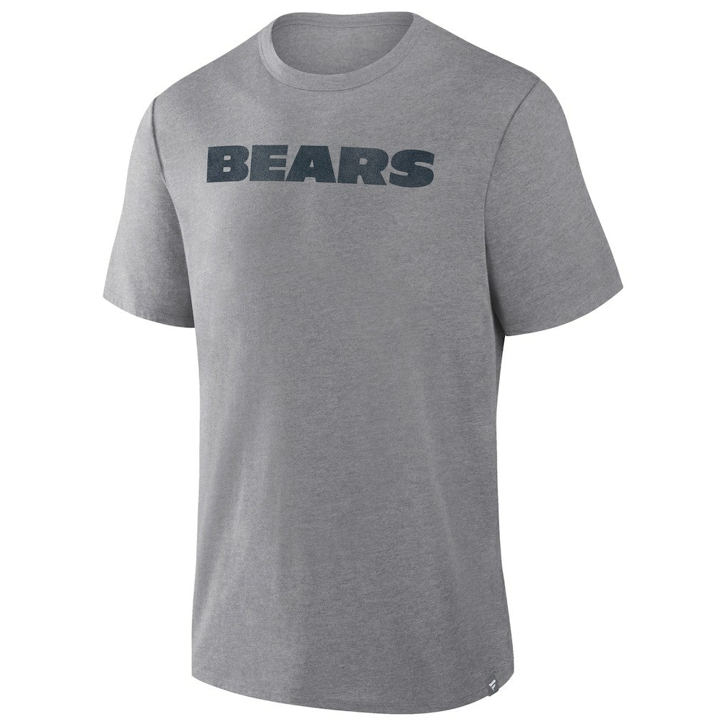 Fanatics Chicago Bears Pass Rush Tri-Blend T-Shirt Heather Gray