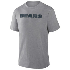 Fanatics Chicago Bears Pass Rush Tri-Blend T-Shirt Heather Gray
