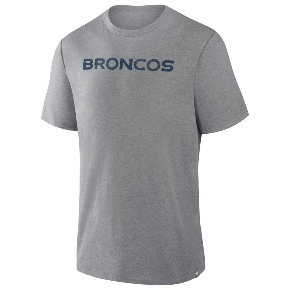 Fanatics Denver Broncos Pass Rush Tri-Blend T-Shirt Heather Gray