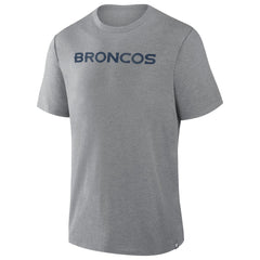 Fanatics Denver Broncos Pass Rush Tri-Blend T-Shirt Heather Gray