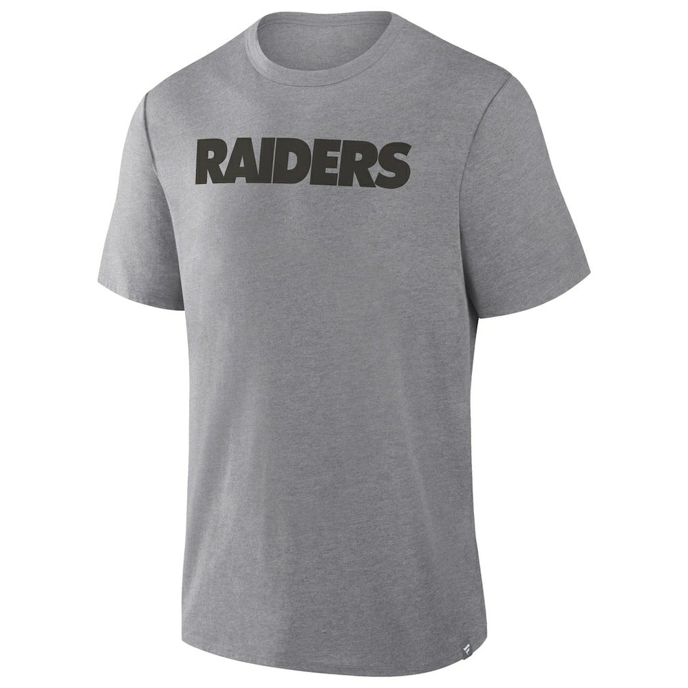 Fanatics Las Vegas Raiders Pass Rush Tri-Blend T-Shirt Heather Gray
