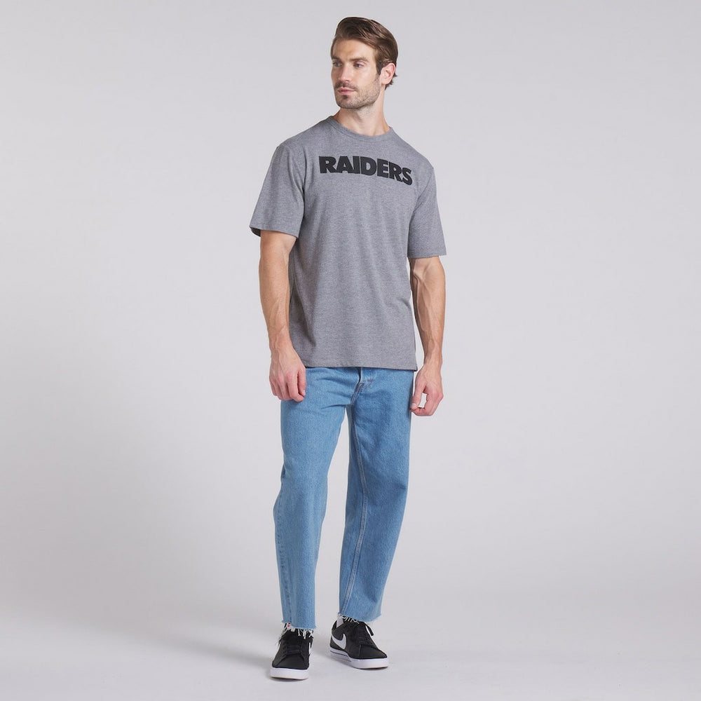 Fanatics Las Vegas Raiders Pass Rush Tri-Blend T-Shirt Heather Gray