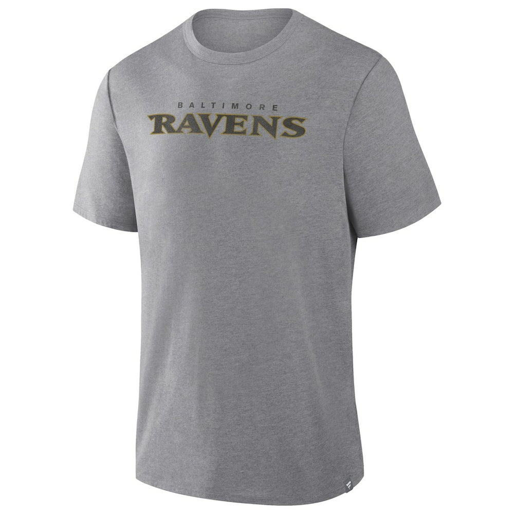 Fanatics Baltimore Ravens Pass Rush Tri-Blend T-Shirt Heather Gray