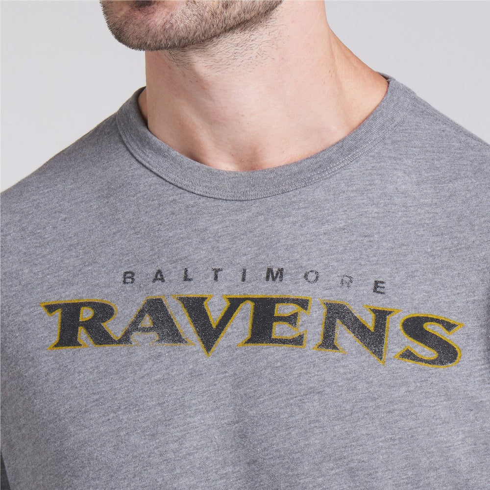Fanatics Baltimore Ravens Pass Rush Tri-Blend T-Shirt Heather Gray