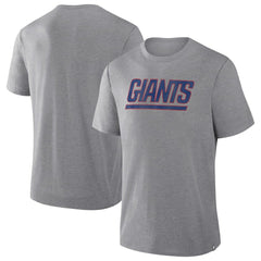 Fanatics New York Giants Pass Rush Tri-Blend T-Shirt Heather Gray