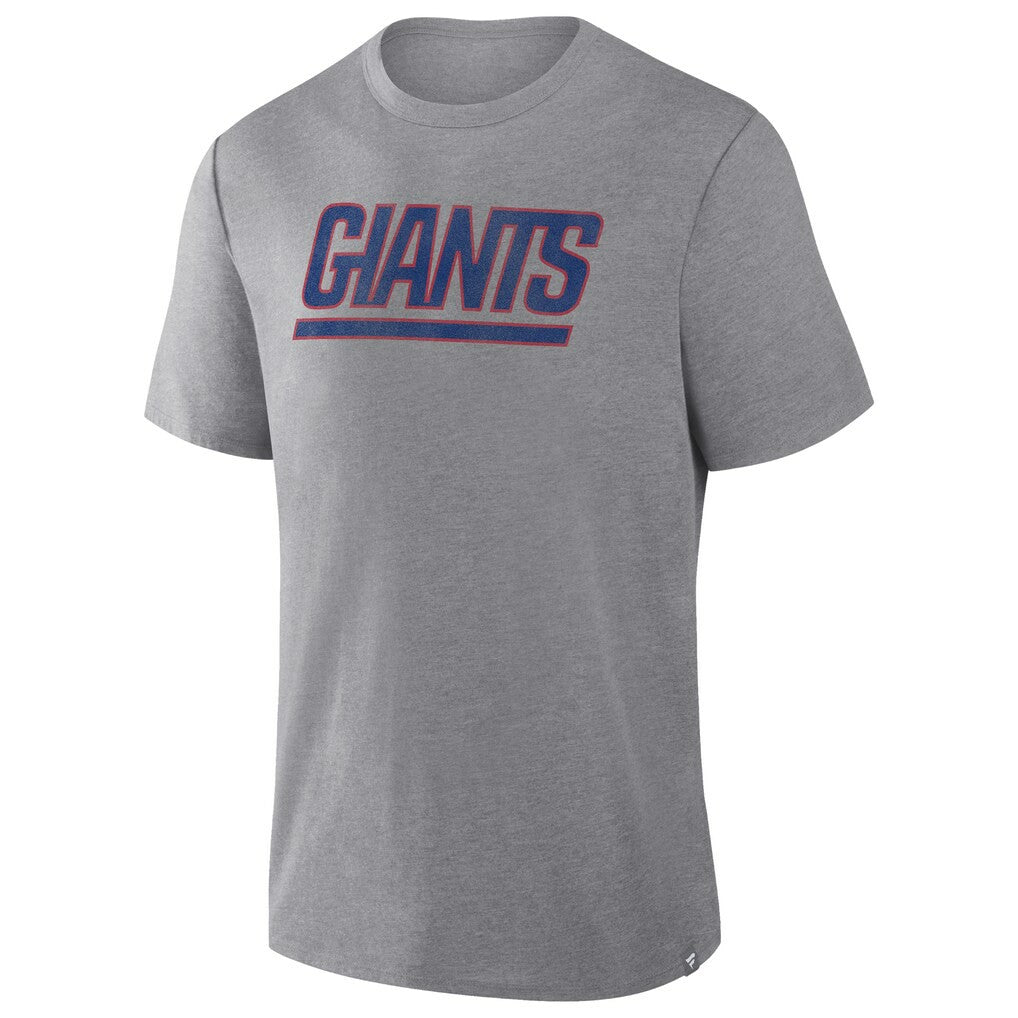 Fanatics New York Giants Pass Rush Tri-Blend T-Shirt Heather Gray
