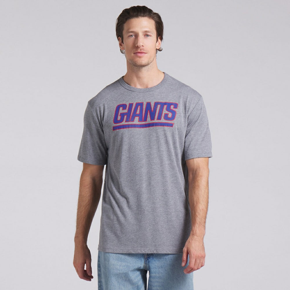 Fanatics New York Giants Pass Rush Tri-Blend T-Shirt Heather Gray
