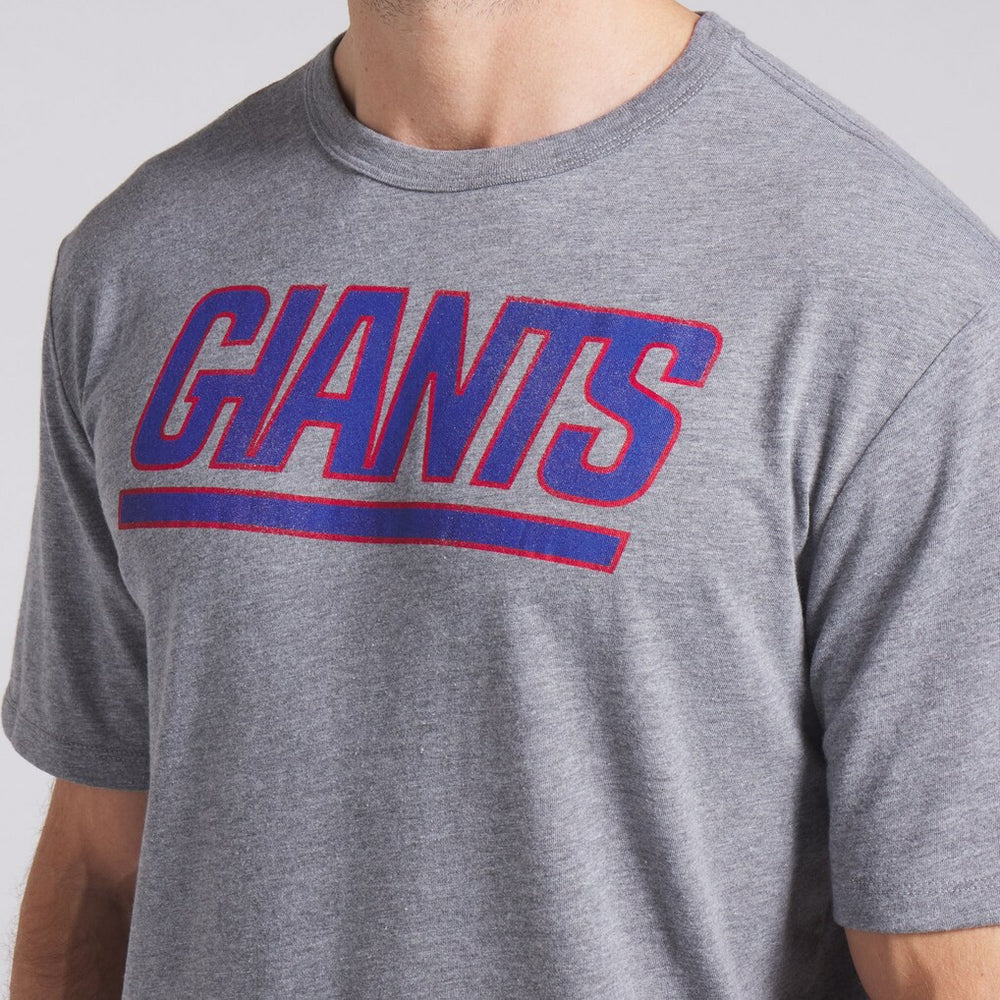Fanatics New York Giants Pass Rush Tri-Blend T-Shirt Heather Gray
