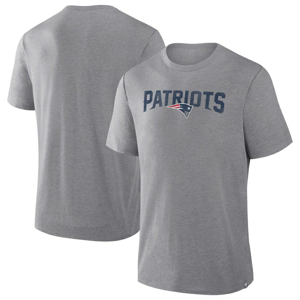 Fanatics New England Patriots Pass Rush Tri-Blend T-Shirt Heather Gray