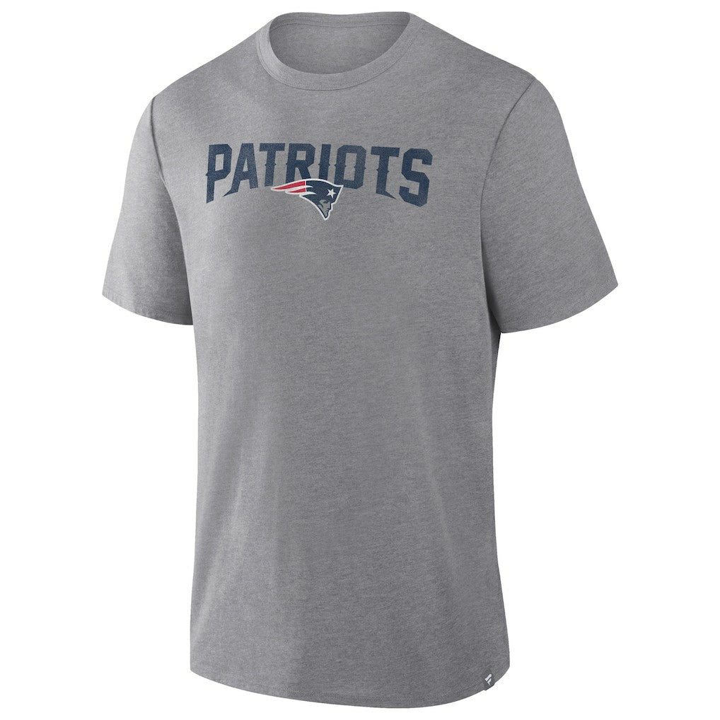 Fanatics New England Patriots Pass Rush Tri-Blend T-Shirt Heather Gray