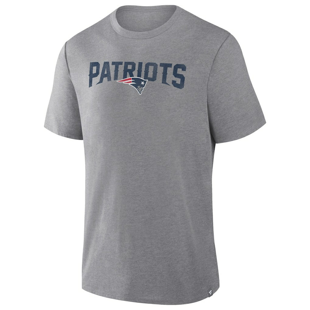Fanatics New England Patriots Pass Rush Tri-Blend T-Shirt Heather Gray