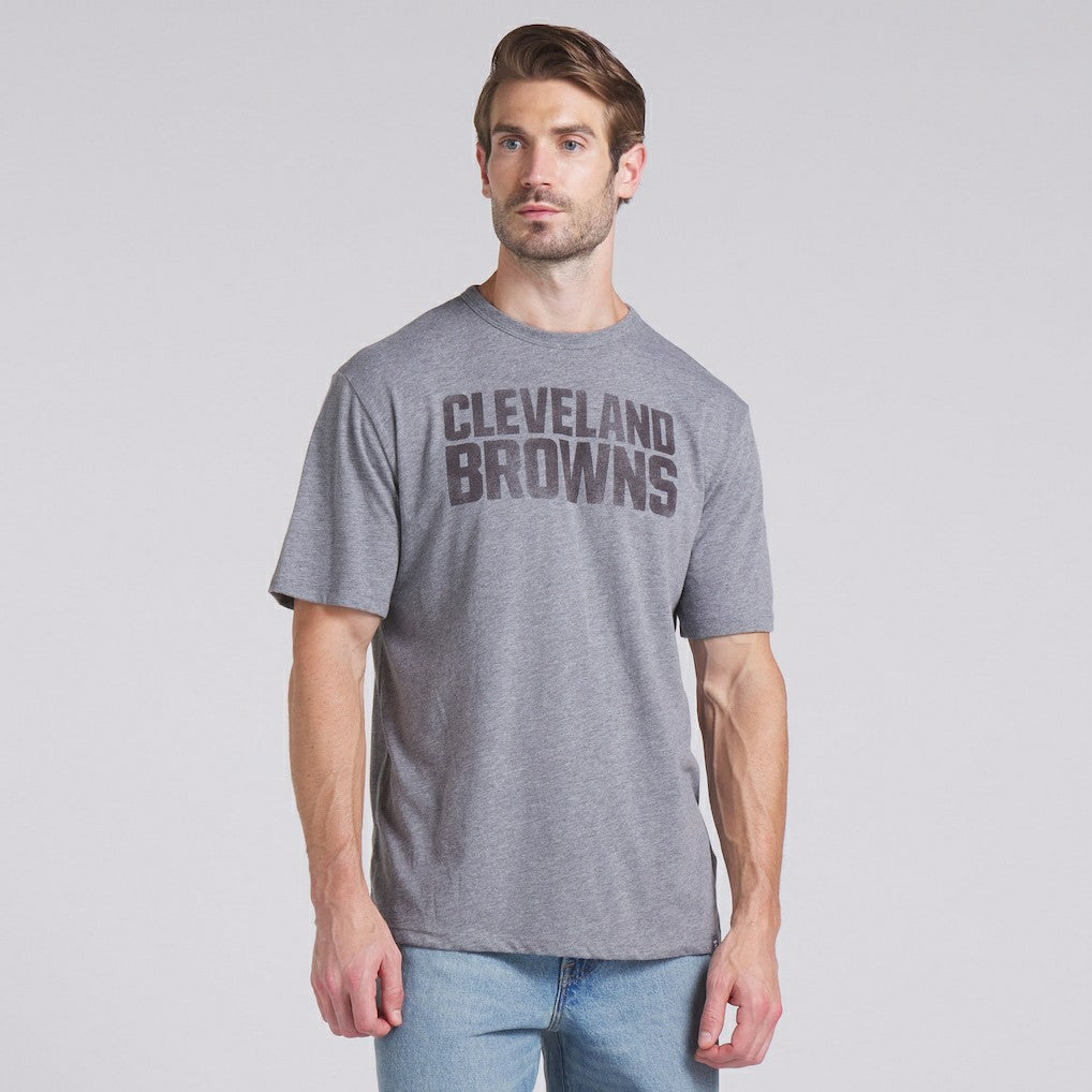 Fanatics Cleveland Browns Pass Rush Tri-Blend T-Shirt Heather Gray