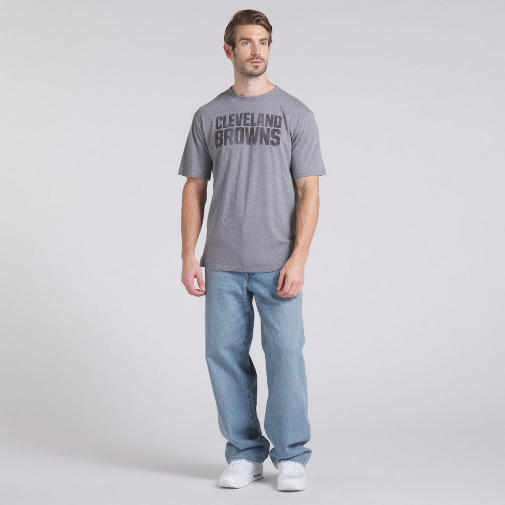 Fanatics Cleveland Browns Pass Rush Tri-Blend T-Shirt Heather Gray