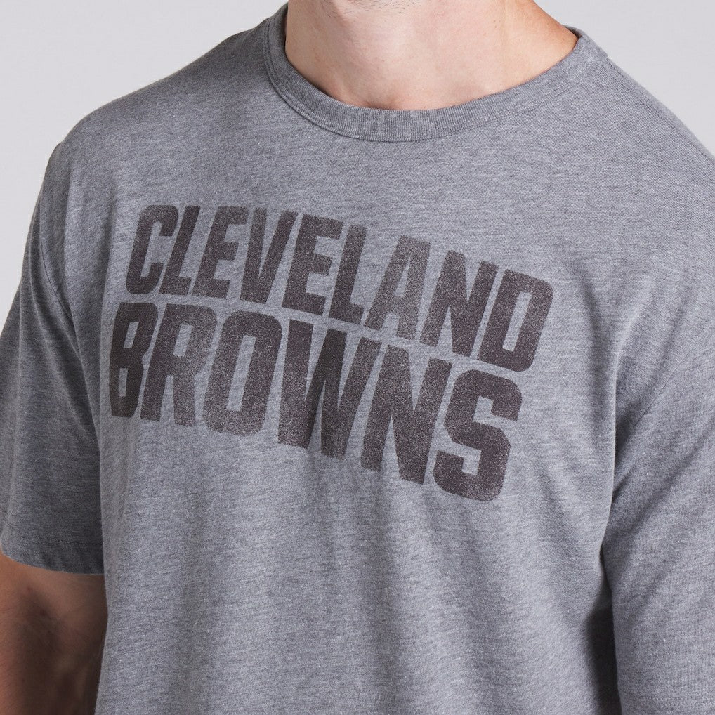 Fanatics Cleveland Browns Pass Rush Tri-Blend T-Shirt Heather Gray