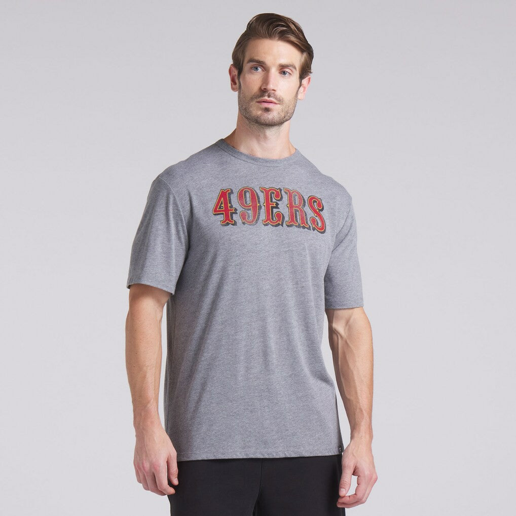 Fanatics San Francisco 49ers Pass Rush Tri-Blend T-Shirt Heather Gray