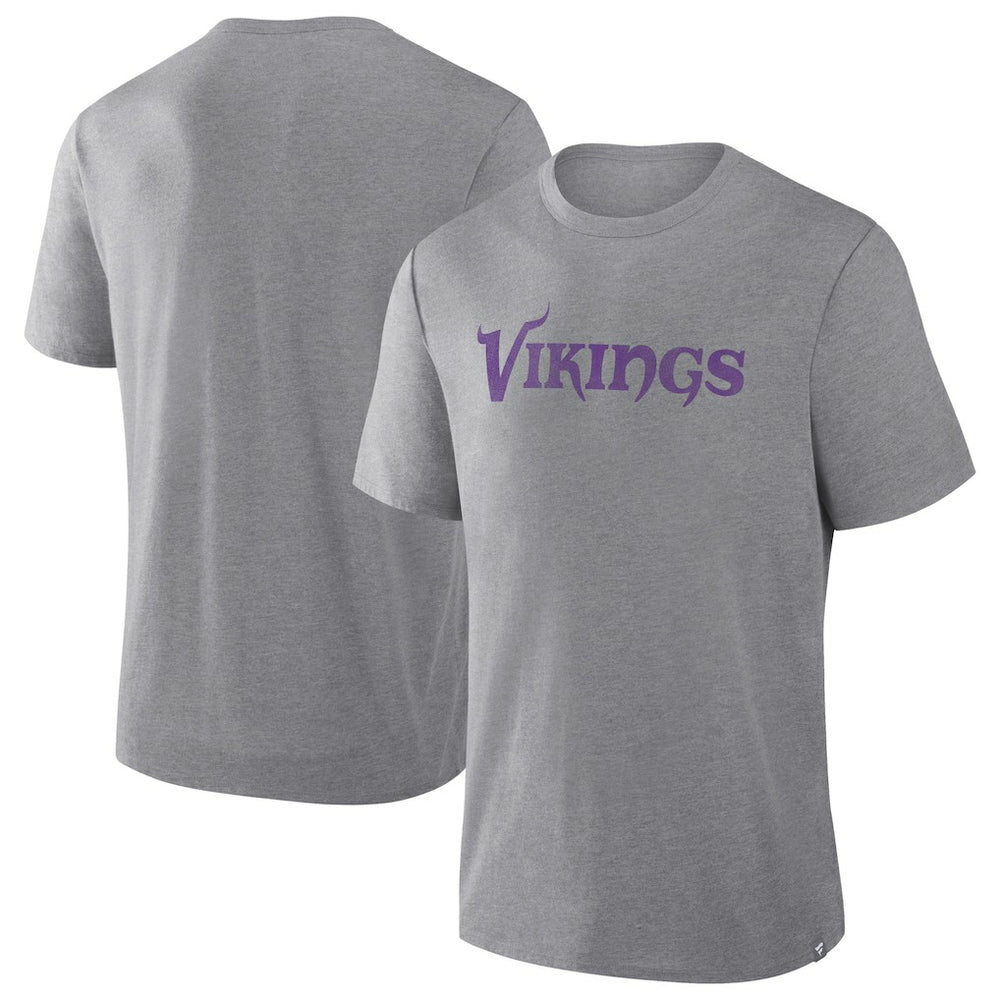 Fanatics Minnesota Vikings Pass Rush Tri-Blend T-Shirt Heather Gray