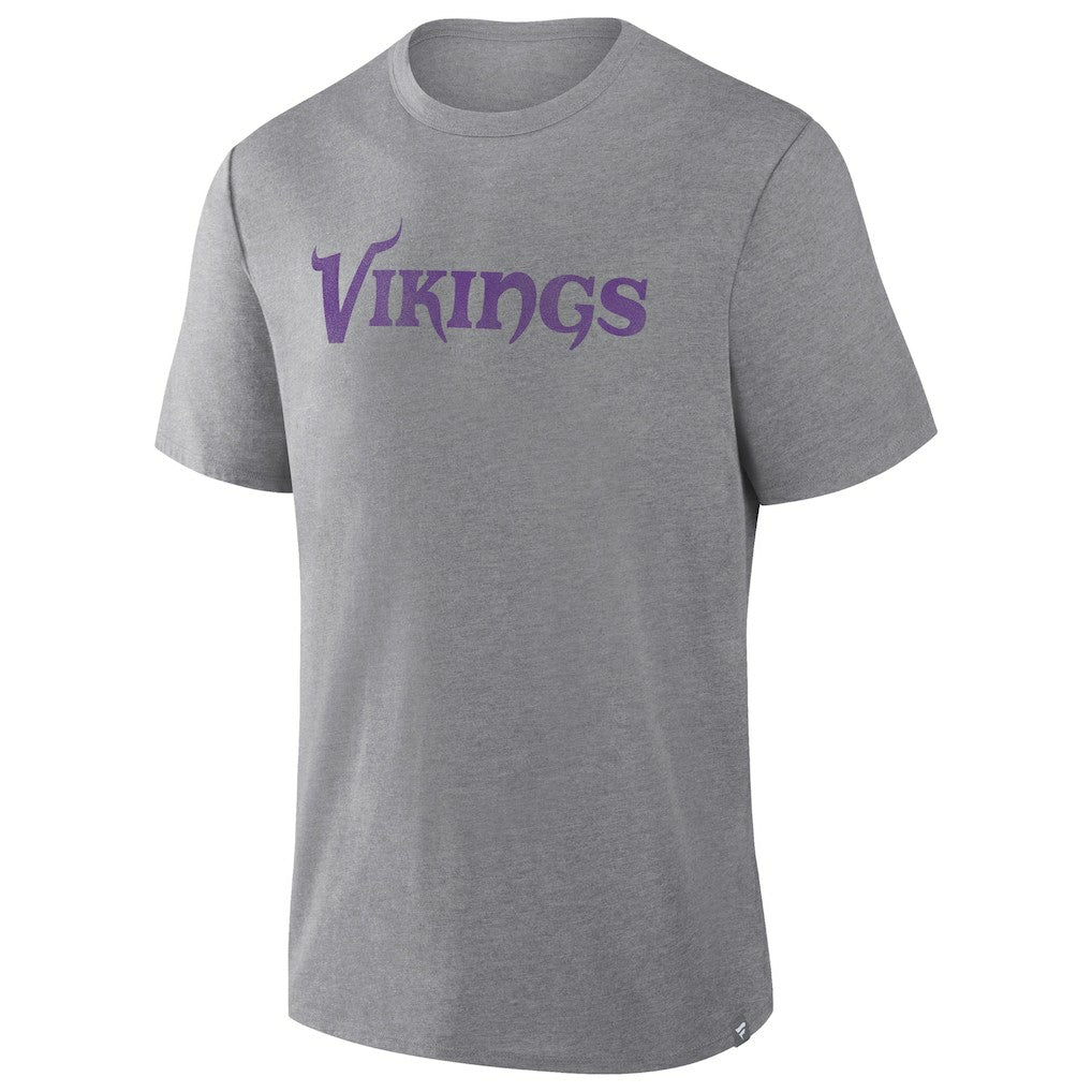 Fanatics Minnesota Vikings Pass Rush Tri-Blend T-Shirt Heather Gray