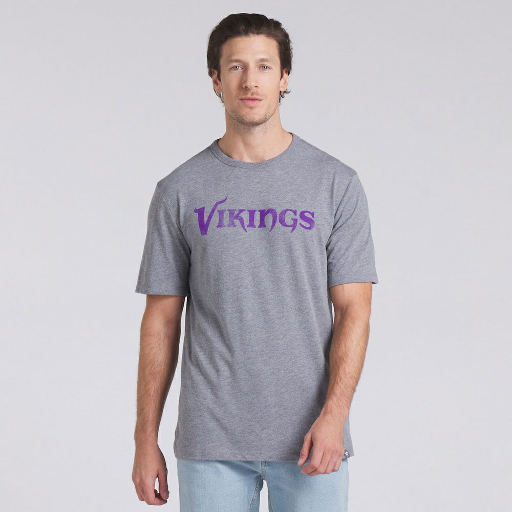 Fanatics Minnesota Vikings Pass Rush Tri-Blend T-Shirt Heather Gray