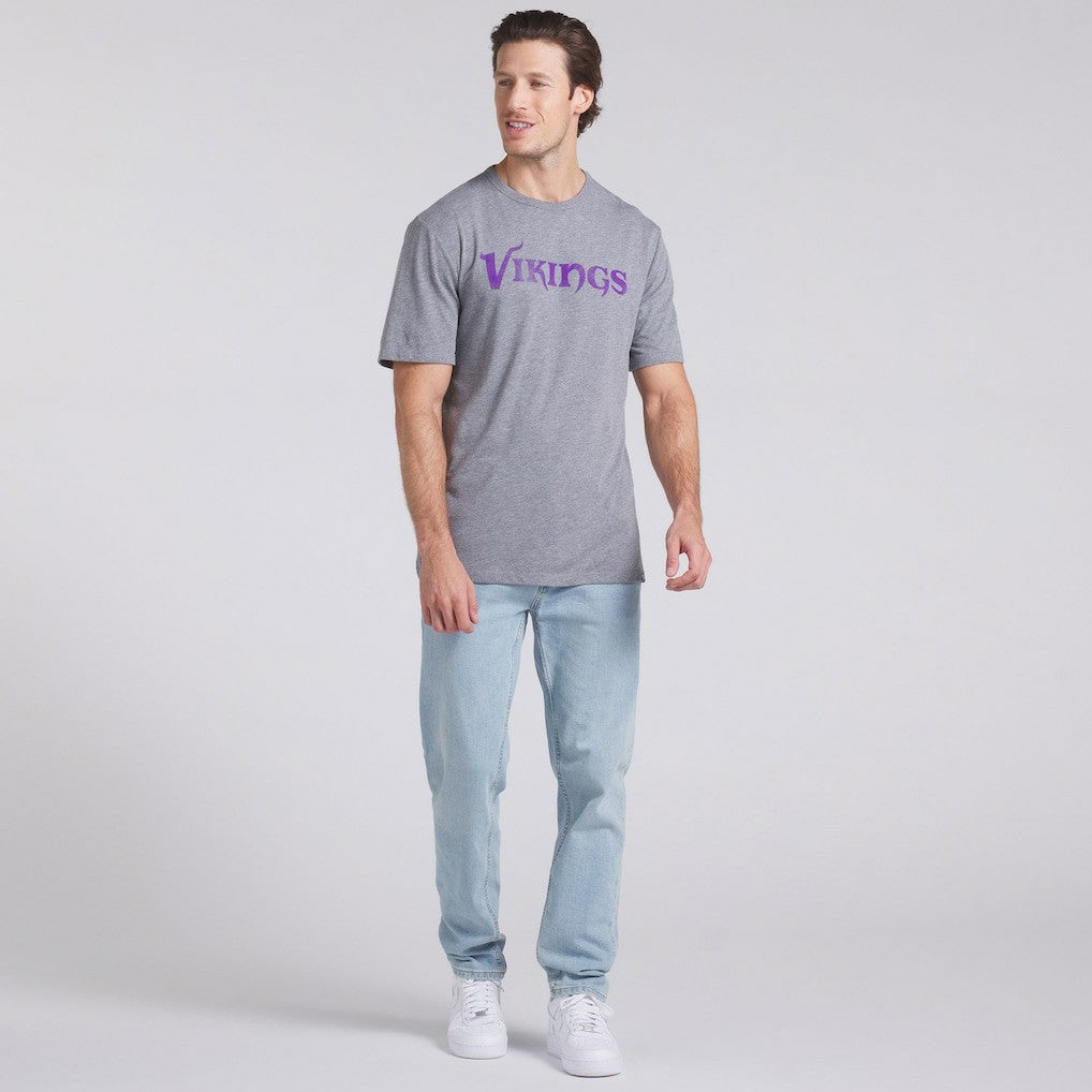 Fanatics Minnesota Vikings Pass Rush Tri-Blend T-Shirt Heather Gray
