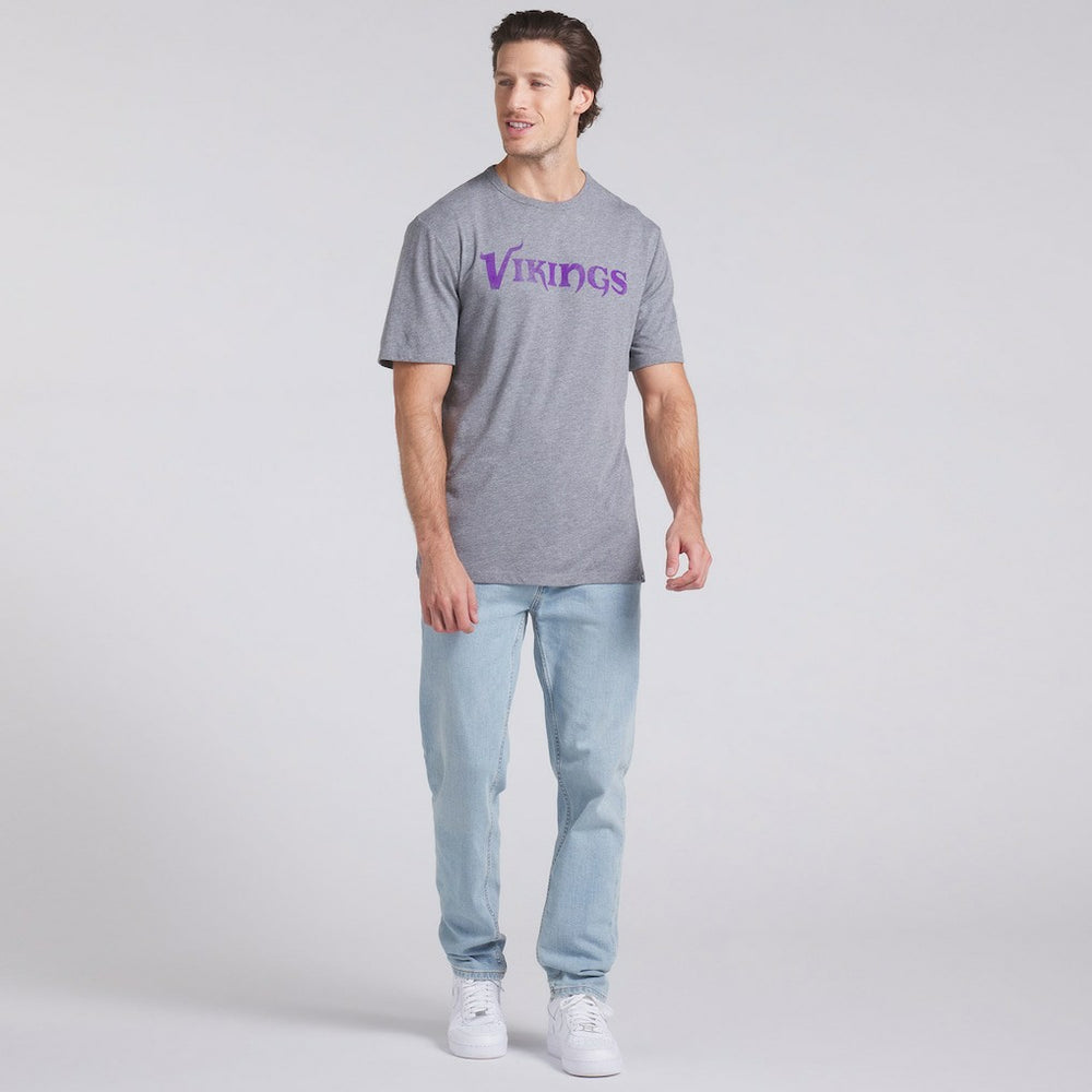 Fanatics Minnesota Vikings Pass Rush Tri-Blend T-Shirt Heather Gray