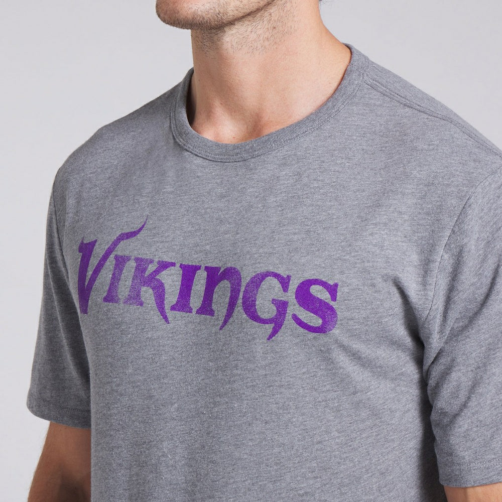 Fanatics Minnesota Vikings Pass Rush Tri-Blend T-Shirt Heather Gray
