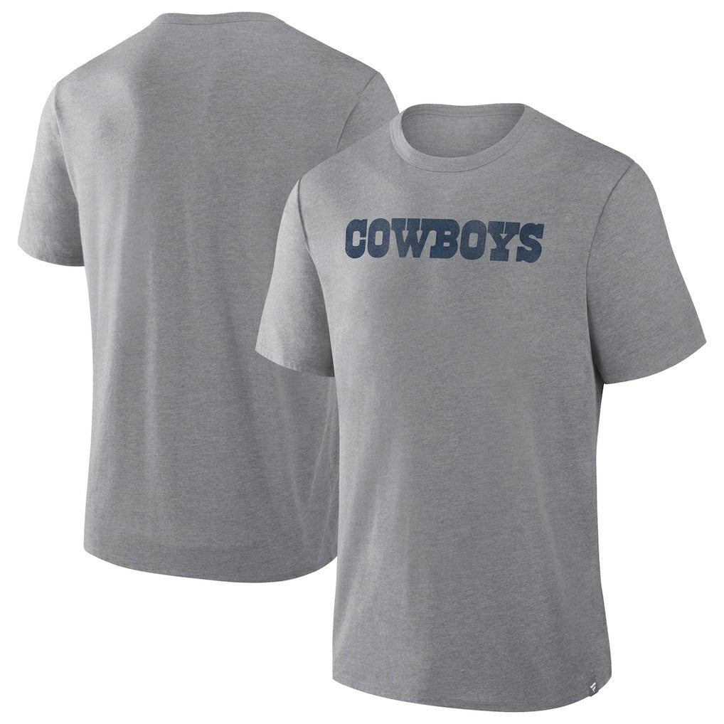 Fanatics Dallas Cowboys Pass Rush Tri-Blend T-Shirt Heather Gray
