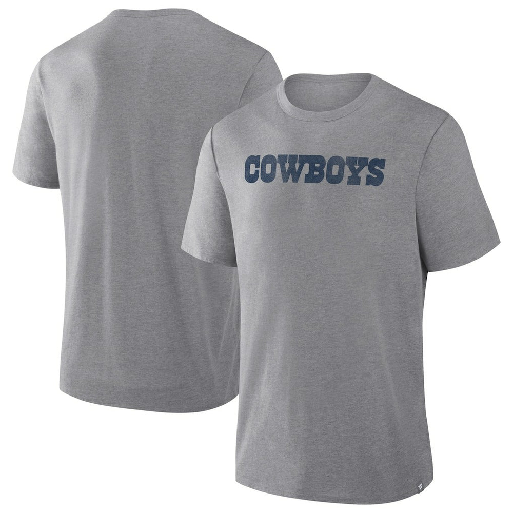 Fanatics Dallas Cowboys Pass Rush Tri-Blend T-Shirt Heather Gray