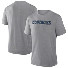 Fanatics Dallas Cowboys Pass Rush Tri-Blend T-Shirt Heather Gray