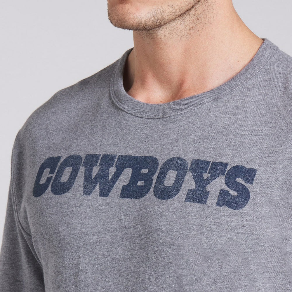 Fanatics Dallas Cowboys Pass Rush Tri-Blend T-Shirt Heather Gray