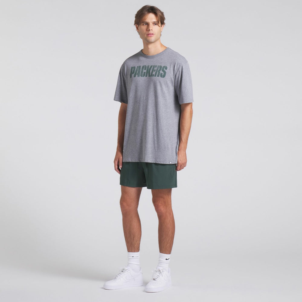 Fanatics Green Bay Packers Pass Rush Tri-Blend T-Shirt Heather Gray