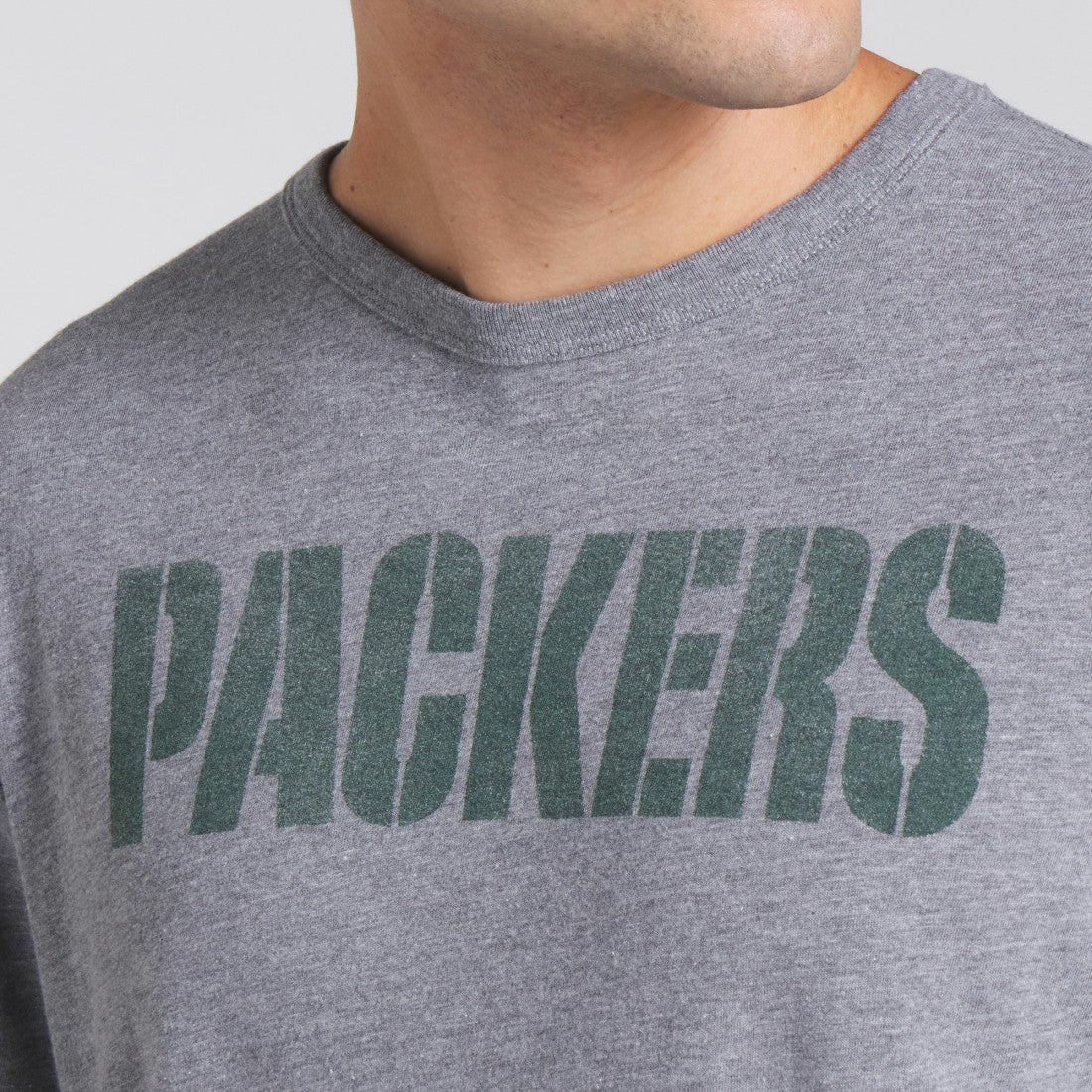 Fanatics Green Bay Packers Pass Rush Tri-Blend T-Shirt Heather Gray