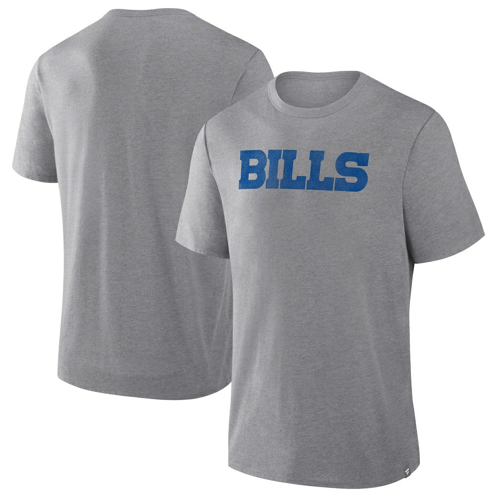 Fanatics Buffalo Bills Pass Rush Tri-Blend T-Shirt Heather Gray