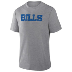 Fanatics Buffalo Bills Pass Rush Tri-Blend T-Shirt Heather Gray