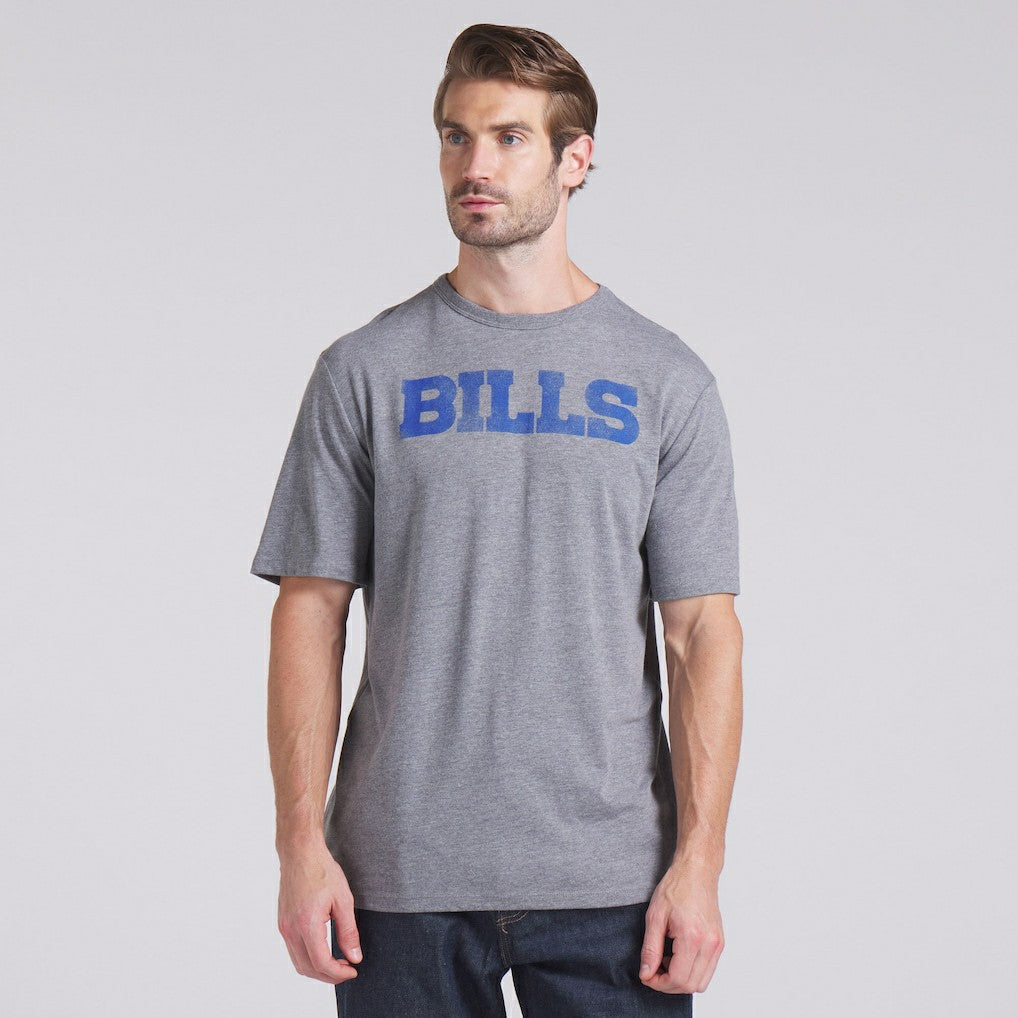 Fanatics Buffalo Bills Pass Rush Tri-Blend T-Shirt Heather Gray