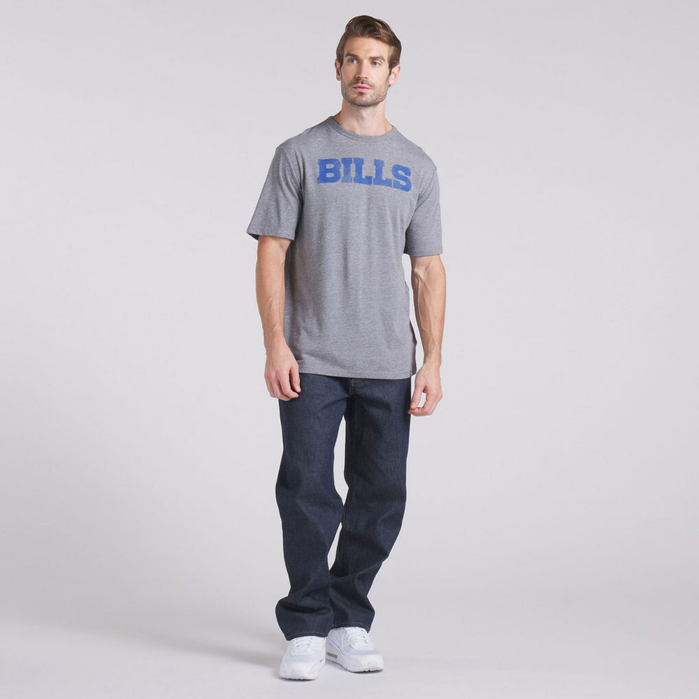 Fanatics Buffalo Bills Pass Rush Tri-Blend T-Shirt Heather Gray