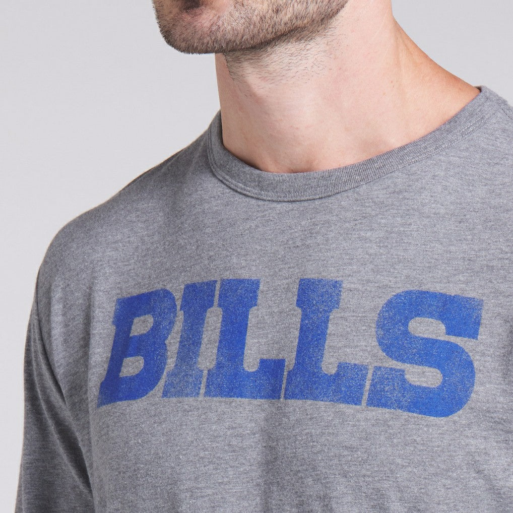 Fanatics Buffalo Bills Pass Rush Tri-Blend T-Shirt Heather Gray