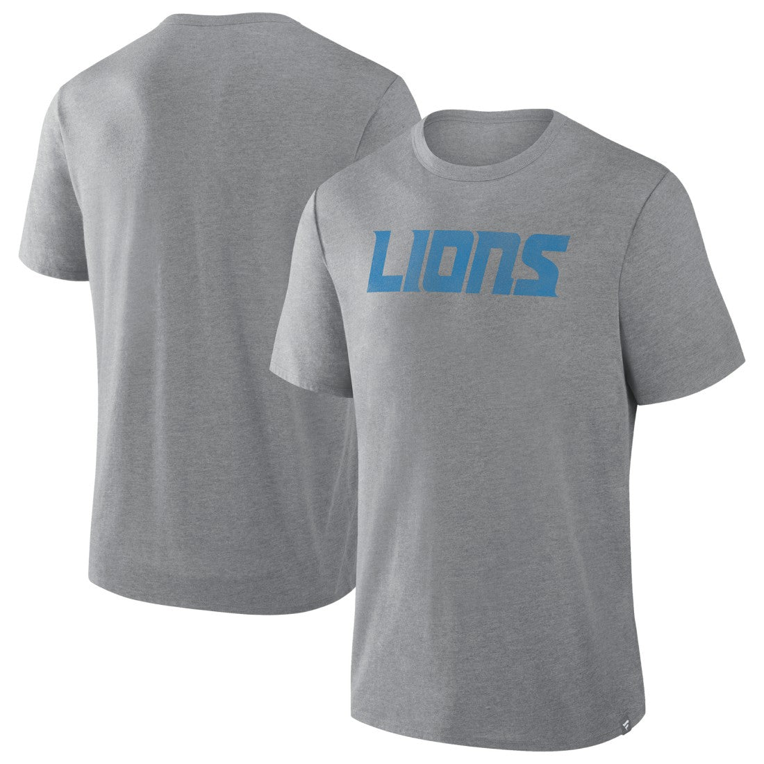 Fanatics Detroit Lions Pass Rush Tri-Blend T-Shirt Heather Gray