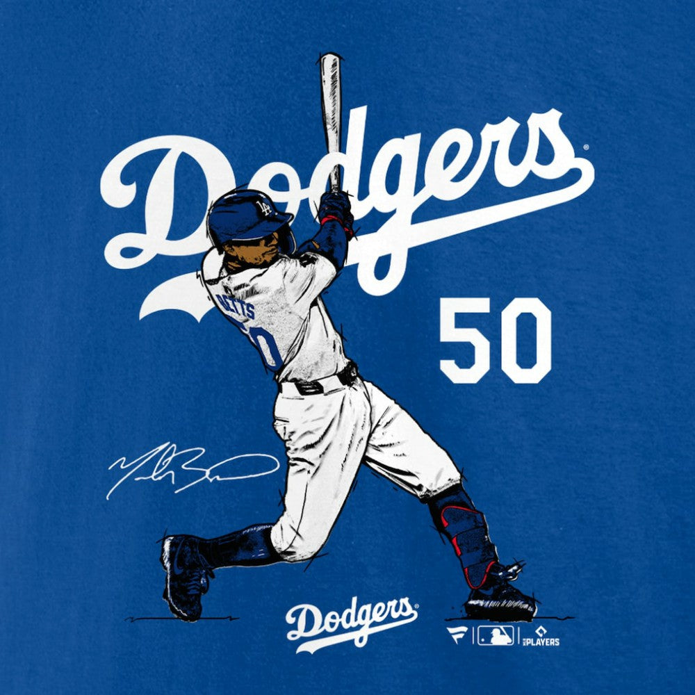 Mookie Betts Los Angeles Dodgers Player Swing T-Shirt - Royal - MLB Online