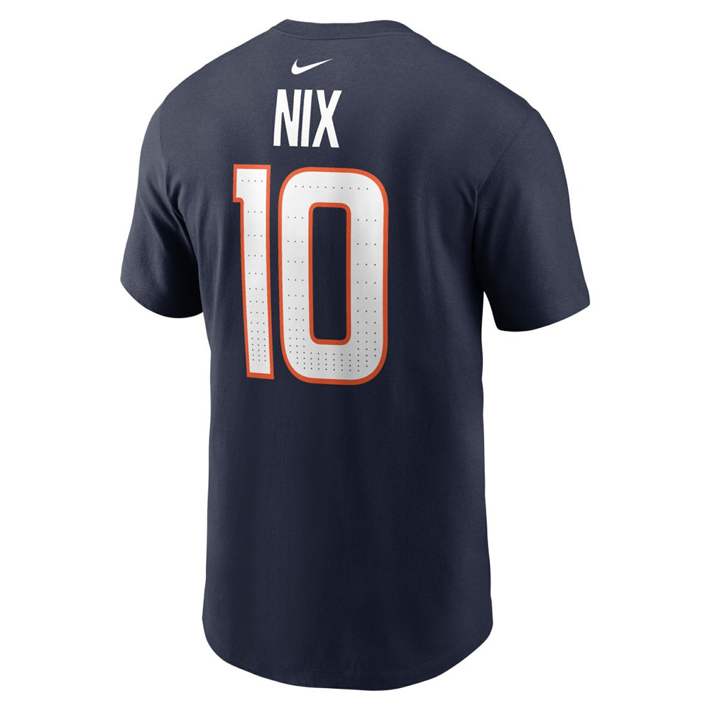 Nike Bo Nix Denver Broncos Player Name & Number T-Shirt Navy