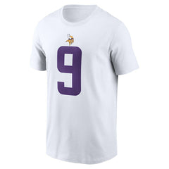 Nike J.J. McCarthy Minnesota Vikings Player Name & Number T-Shirt White