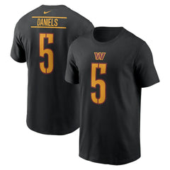 Nike Jayden Daniels Washington Commanders Player Name & Number T-Shirt Black