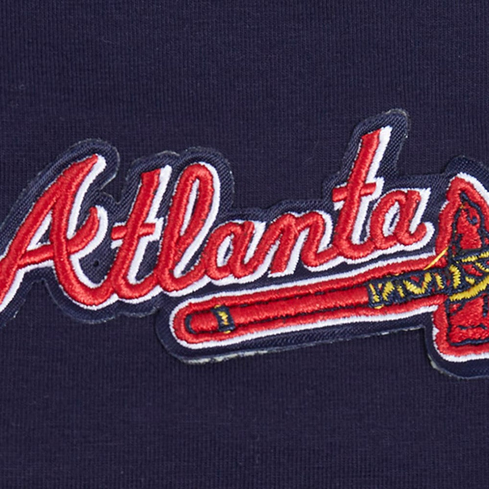 Atlanta Braves Pro Standard Women's Rhinestone Slim Fit T-Shirt - Navy - MLB Online