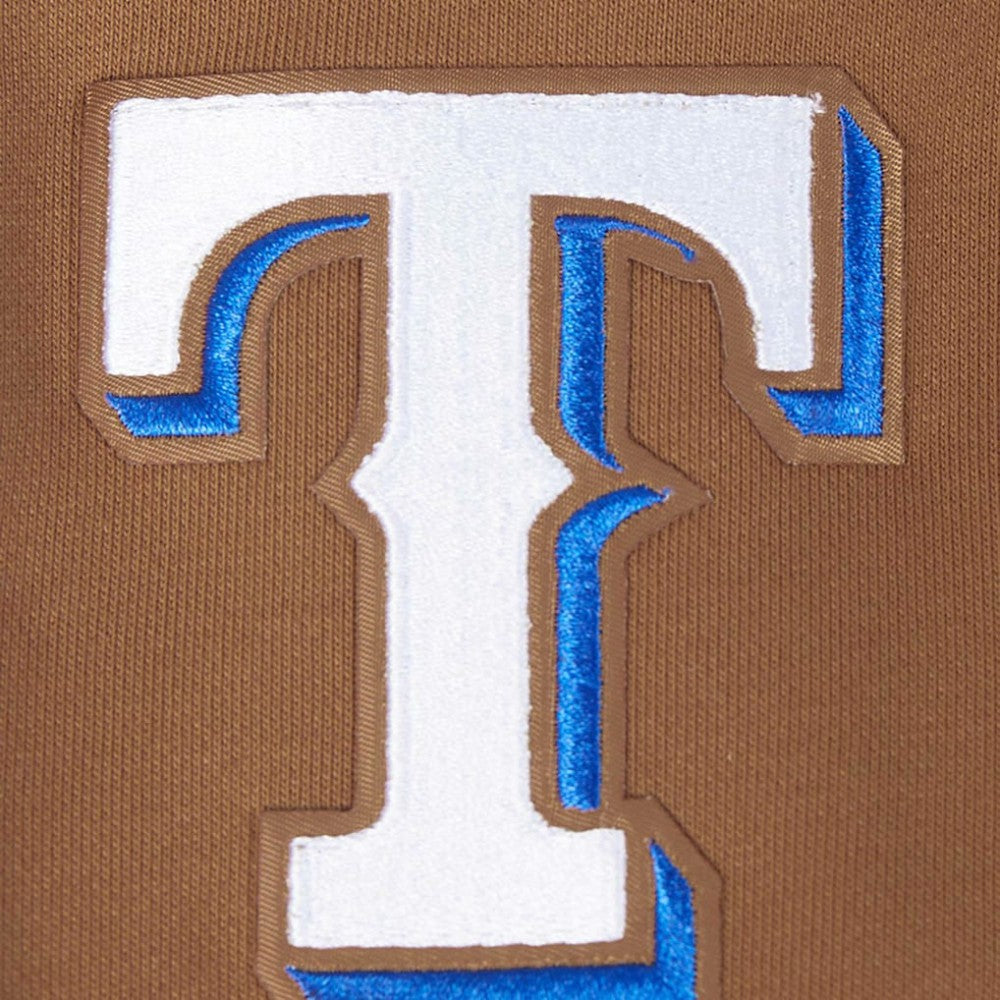 Texas Rangers Pro Standard Women's Paint The City Pullover Cropped Sweatshirt - Brown - MLB Online