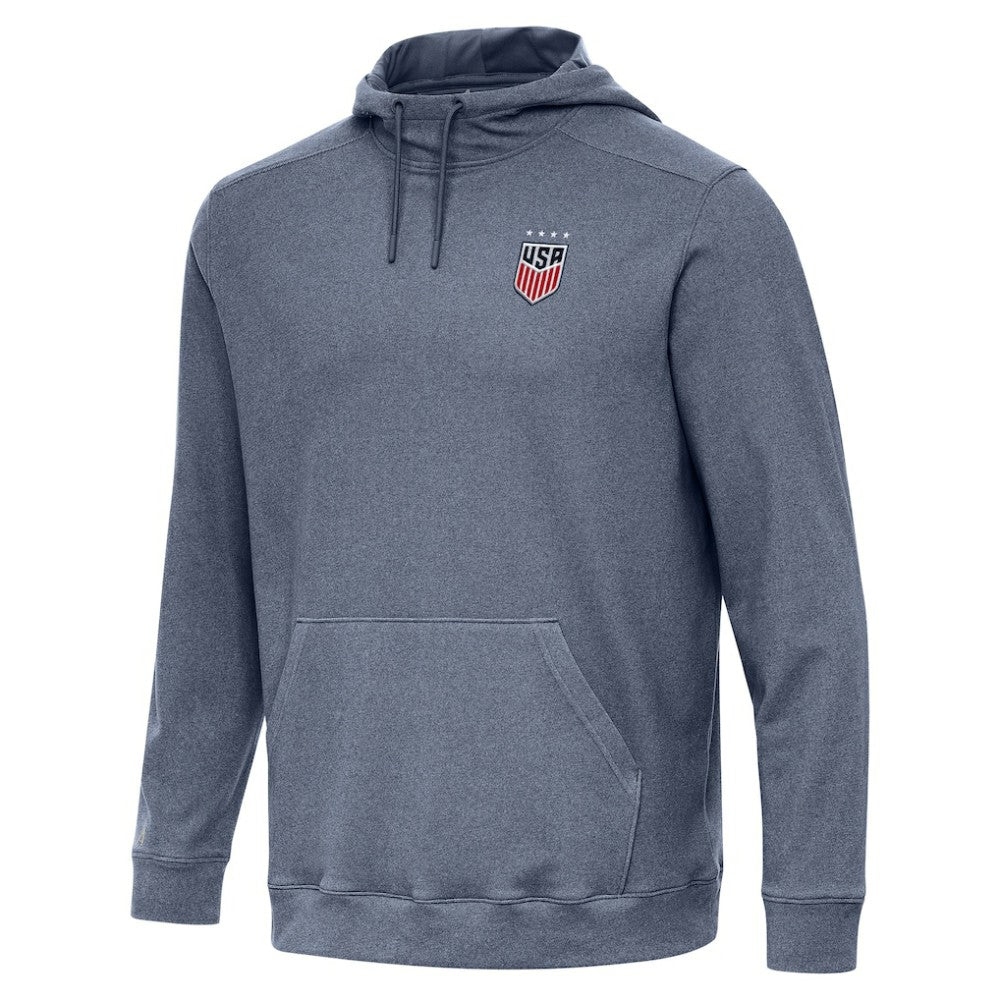 USWNT Antigua Cloud Pullover Hoodie Heather Navy