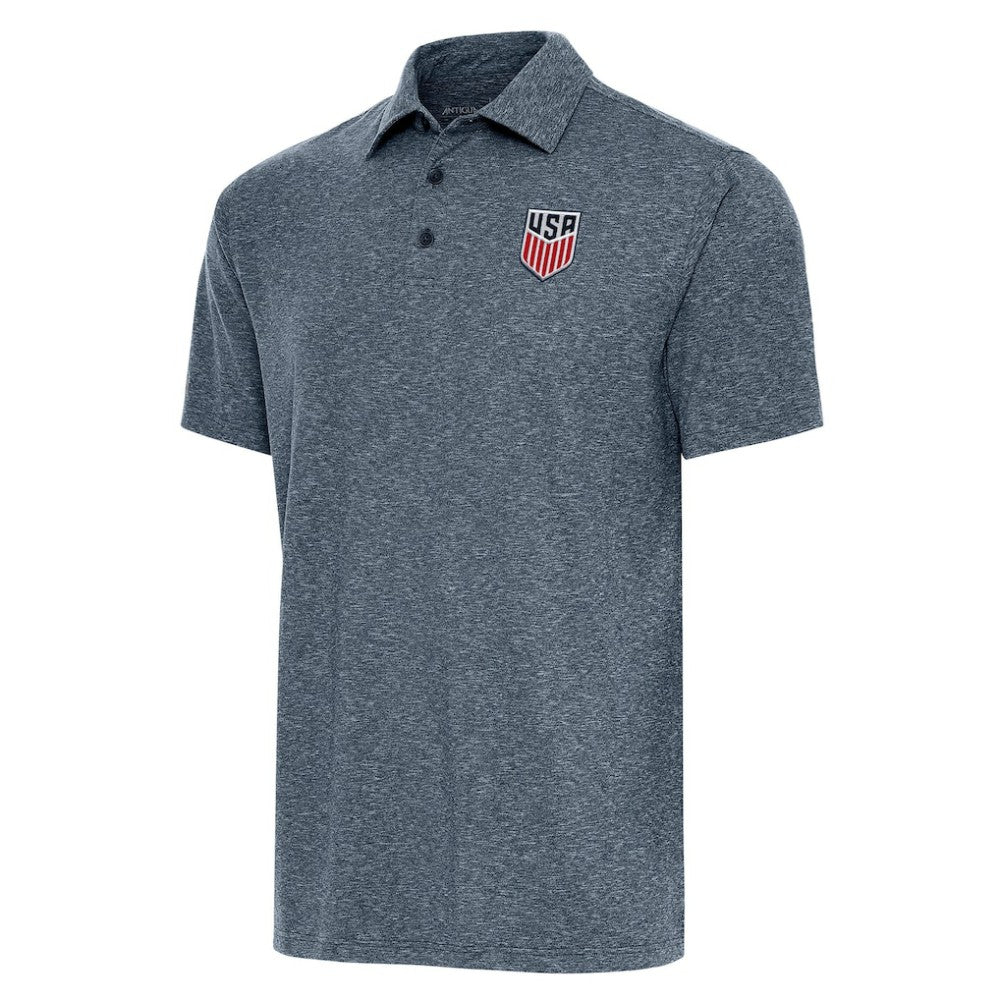 USMNT Antigua Par 3 Polo Heather Navy