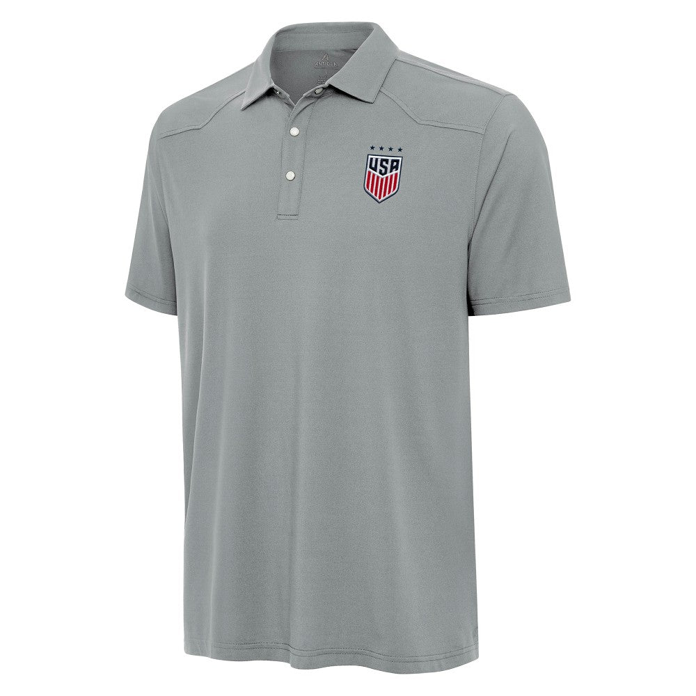 USWNT Antigua Western Polo Gray